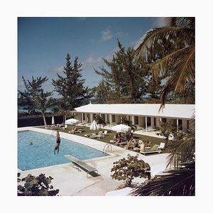 Slim Aarons, Taking the Plunge, Estate Stamped Photographic Print, 1962 / 2020s