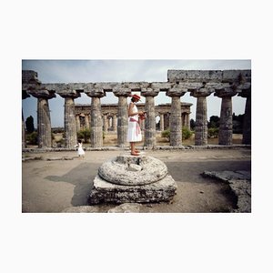 Slim Aarons, Laura Hawk in Paestum, Estate Stamped Photographic Print, 1984 / 2020s