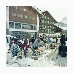 Slim Aarons, Lech Ice Bar, Estate Stamped Photographic Print, 1960 / 2020s