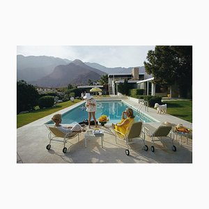 Slim Aarons, Caniche au Bord de la Piscine, Impression Photo Estampillée Estate, 1970 / 2020
