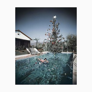 Slim Aarons, Christmas Swim, Estate Stamped Photographic Print, 1956 / 2020s