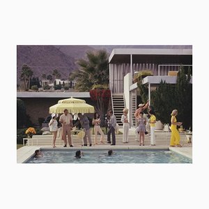 Slim Aarons, anfitrión junto a la piscina, impresión fotográfica del estado, años 70/2020