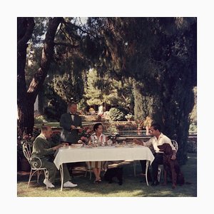 Slim Aarons, Al Fresco Tea, Tirage Photo Estampillé Estate, 1961 / 2020