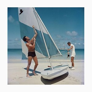 Slim Aarons, Boating in Antigua, Estate Stamped Photographic Print, 1961 / 2020s