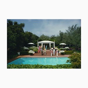 Slim Aarons, California Garden Party, Estate Stamped Photographic Print, 1975 / 2020s