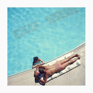 Slim Aarons, Lake Tahoe Couple, Estate Stamped Photographic Print, 1959 / 2020s