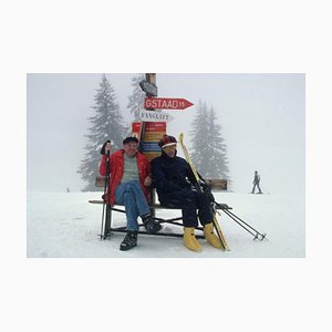 Slim Aarons, vacances au ski, impression photographique estampillée Estate, 1967 / 2020
