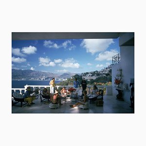 Slim Aarons, Guests at Villa Nirvana, Estate Stamped Photographic Print, 1978 / 2020s