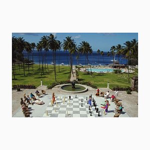 Slim Aarons, Megachess, Estate Stamped Photographic Print, 1993 / 2020s