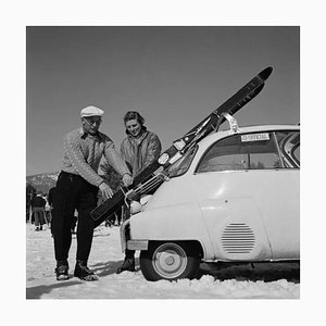 Slim Aarons, New England Skiing Essentials, Estate Stamped Photographic Print, 1955 / 2020s
