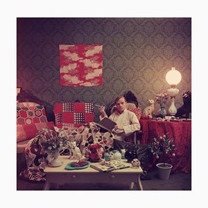 Slim Aarons, Capote at Home, Impression photographique estampillée Estate, 1958 / 2020