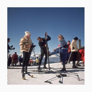 Slim Aarons, Verbier Skiers, Impression photographique estampillée Estate, 1964 / 2020