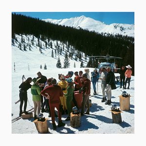 Slim Aarons, Snowmass Picnic, Estate Stamped Photographic Print, 1967 / 2020s
