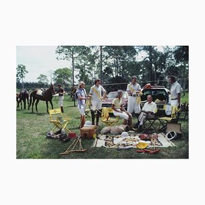 Slim Aarons, Polo Party, Impression photographique estampillée Estate, 1981 / années 2020