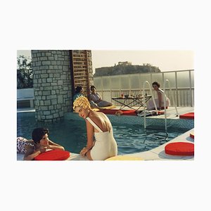 Slim Aarons, Penthouse Pool, Estate Stamped Photographic Print, 1961 / 2020s