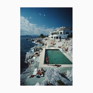 Slim Aarons, Eden-Roc Pool, Tirage Photo Estampillé Estate, 1976 / 2020