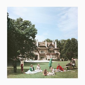Slim Aarons, French Stately Home, Estate Stamped Photographic Print, 1956 / 2020s