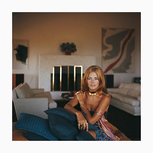 Slim Aarons, Britt Ekland, Estate Stamped Photographic Print, 1969 / 2020s