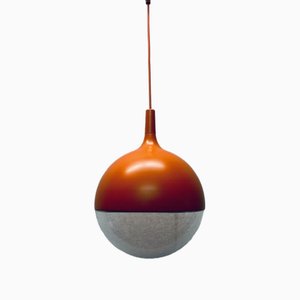 Vintage Space Age Orange Ceiling Lamp Väster by Knut Hagberg for Ikea, Sweden