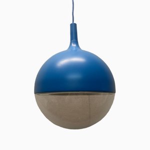 Vintage Space Age Blue Ceiling Lamp Väster by Knut Hagberg for Ikea, Sweden