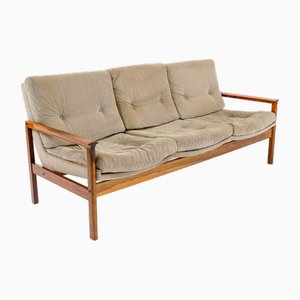 Mid-Century Rosewood 3-Seater Sofa, 1960s