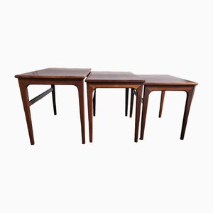 Mid-Century Nest of Table Rosewood, Denmark, 1950s, Set of 3