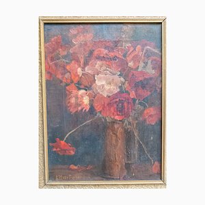 Amerikanischer Künstler, Blumenstillleben, Anfang 20. Jh., Öl auf Leinwand, Gerahmt