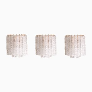 Wall Lamps by Toni Zuccheri for Venini, 1960s, Set of 3