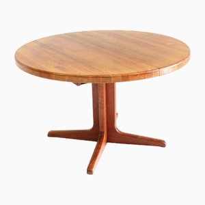 Vintage Danish Round Dining Table in Teak from Glostrup, 1960s