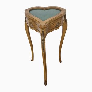 Louis XV Heart-Shaped Display Table, 1980s