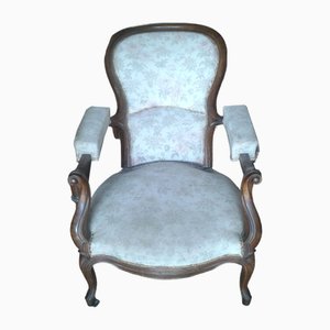 19th Century Voltaire Armchairs in Walnut, France, Set of 2