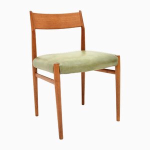 Dänischer Vintage Teak & Leder Stuhl von Arne Vodder für Sibast, 1960