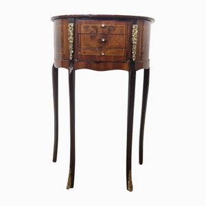 Halbmond Konsolentisch mit Drei Schubladen., 1980er