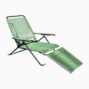 Spaghetti Model Adjustable Deckchair in PVC and Iron, Italy, 1960s