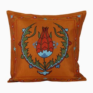 Silk Suzani Square Cushion Cover, 2010s