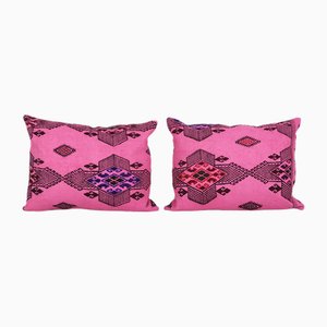 Federe geometriche Kilim, inizio XXI secolo, set di 2
