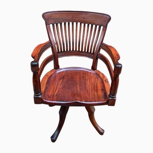 19th Century Walnut Swivel Desk Chair from E.W. Godwin, 1890s