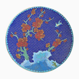 Mid 20th Century Cloisonné Wall Plate, 1960s