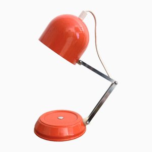 Space Age Table Lamp Foldable in Orange, 1970s