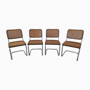 Wooden Chairs, Germany, 1970s, Set of 4