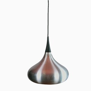 Large Danish Pendant Light in Chrome Metal by Jo Hammerborg for Fog & Morup, 1960