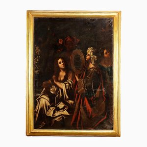Bathsheba Bathing, Oil on Canvas, Framed