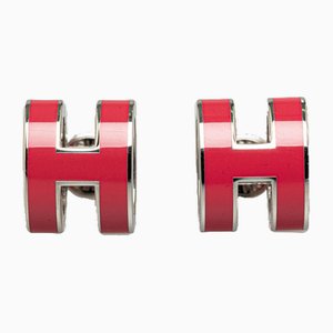 Boucles d'Oreilles Pop H en Émail de Hermès, Set de 2