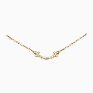 T Smile Pendant Necklace in Yellow Gold from Tiffany & Co.
