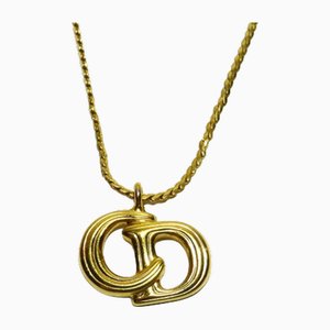 CD Gold Color Necklace by Christian Dior