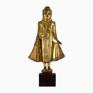 Burmese Artist, Standing Mandalay Buddha, Wood