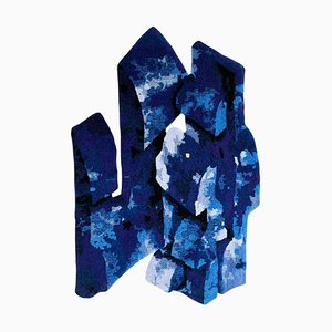 Velvet Realities Blauer Teppich von Sven Jansse