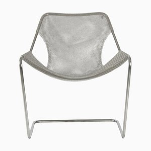 Paulistano Mesh and Stainless Steel Chair by Objekto