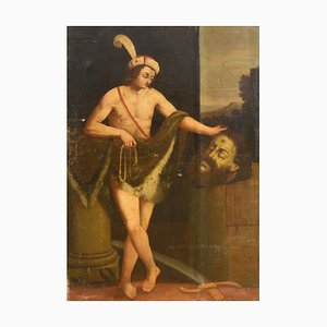 Guido Reni, Ecole Italienne David et Goliath, 18ème Siècle, Huile sur Toile