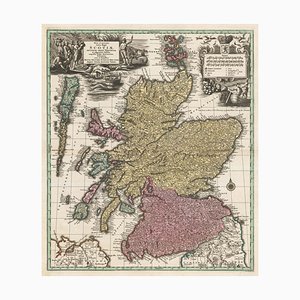 Mapa de Escocia del siglo XVIII